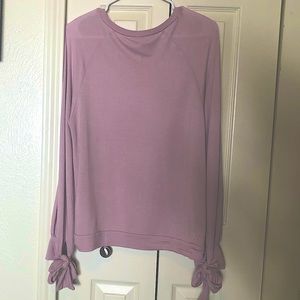 Tresics tie sleeve pink long sleeve shirt. Size L.